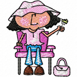 Girls Embroidery Design 5 Girls Embroidery Design 5